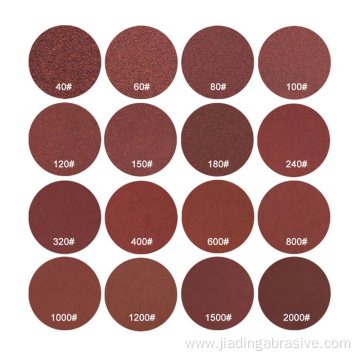 150mm aluminum oxide red sanding disc 6 holes